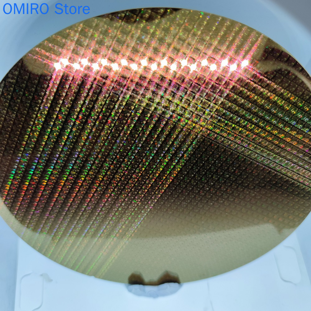 Chip de circuito de litografía de oblea de CPU de oblea de 12 pulgadas, 8 pulgadas y 6 pulgadas, Chip de prueba de enseñanza de oblea Semiconductor