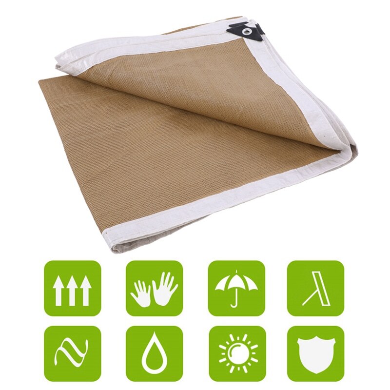 Large Shade Net Outdoor Anti-UV Sun Shade Net Swimming Pool Awnings Sun Garages Canopy Sunscreen Bonsai Succulent Plants Cover