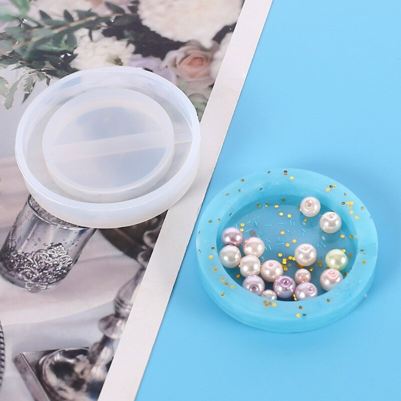 5 Styles Resin Shaker Molds Set Bee Round Heart Cat's Paw Butterfly Epoxy Quicksand Silicone Keychain Pendant Molds Kit