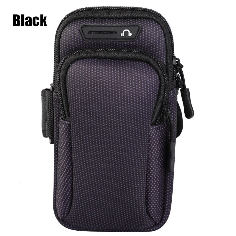 Running Sport Armbanden Riem Hand Pouch Voor Iphone 12 11 Pro Max Xs Xr 7 8 Plus Gym Jogging Arm band Case Bag Voor Samsung S21 +: 190mmx90mm Black