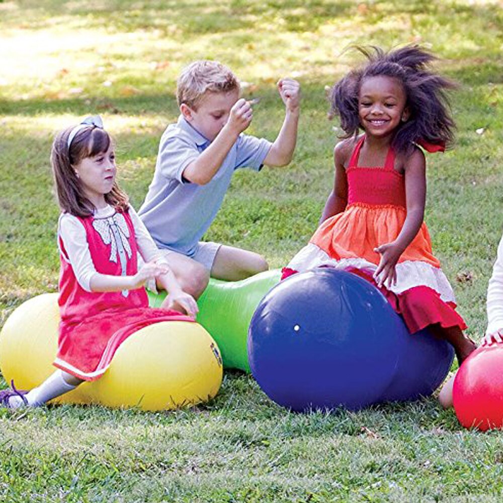 45cm/50cm Anti-Burst Peanut Shape exercise ball Yoga Ball Fitness Exercise Health Training Equipment Gym Aerobic balance ball