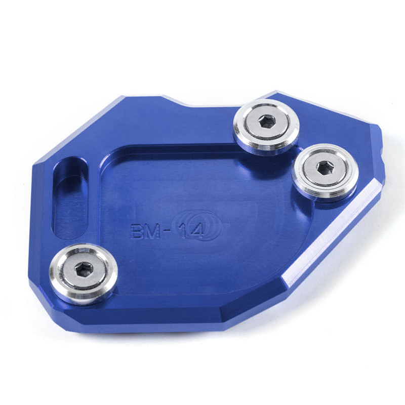 Kickstand Extension Plate Foot Side Stand Enlarge Pad Support Plate For BMW F800GS F800 GS F 800 GS: Blue
