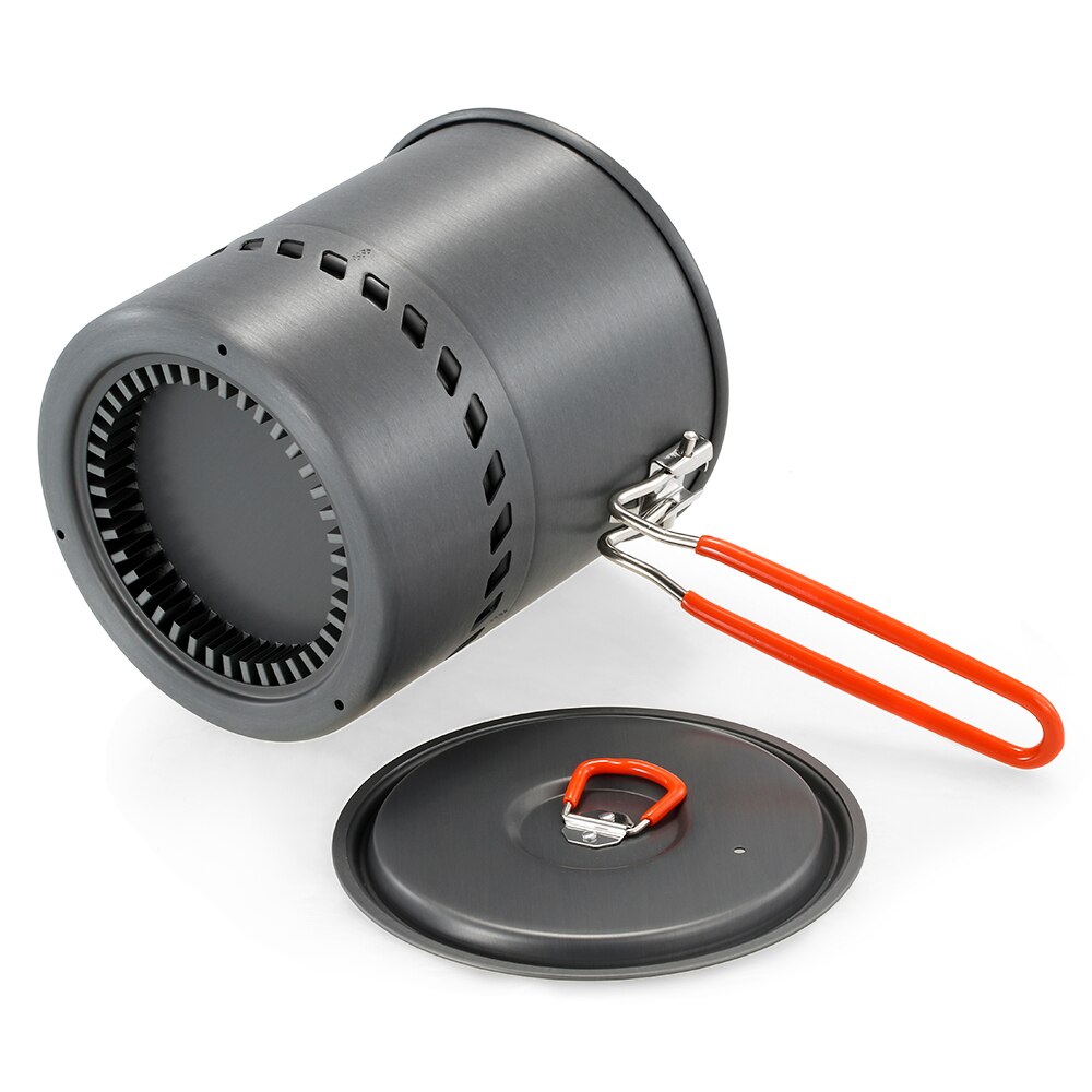 1.5L Outdoor Cook Pot Cooking Equipment Tools Portable Hiking Camping Picnic Backpacking Mountaineering Pot Cookware