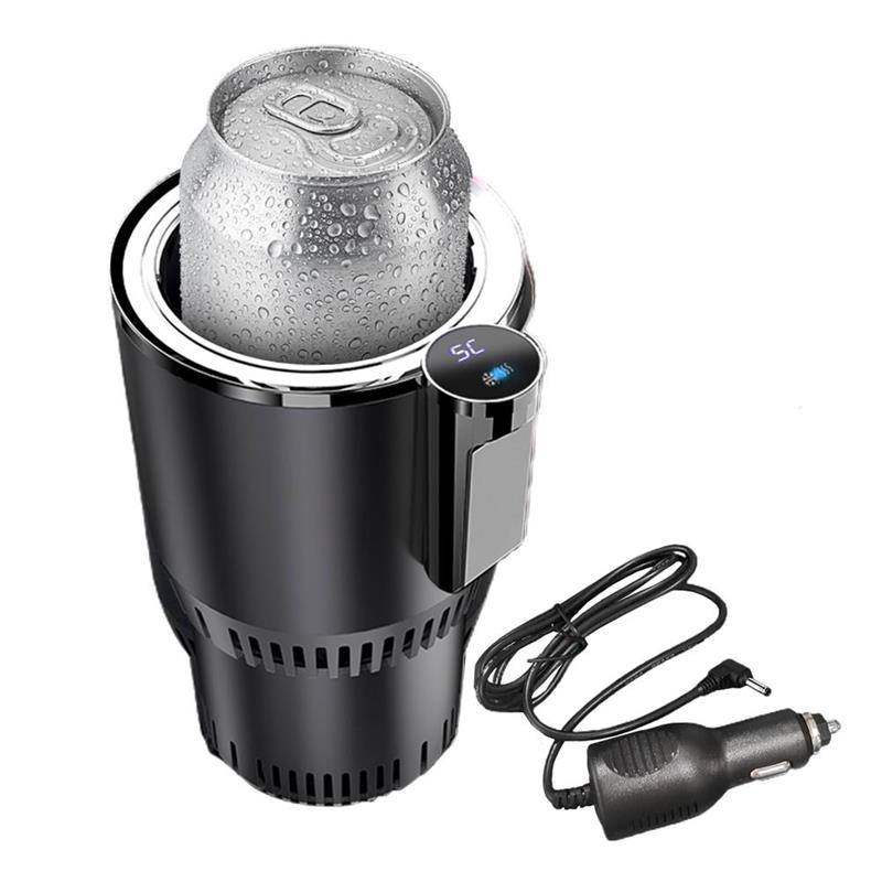 Porte-gobelet chauffant 12V pour voiture, 2 en 1 amélioré, Auto-refroidissant, intelligent, pour canette, boisson, lait