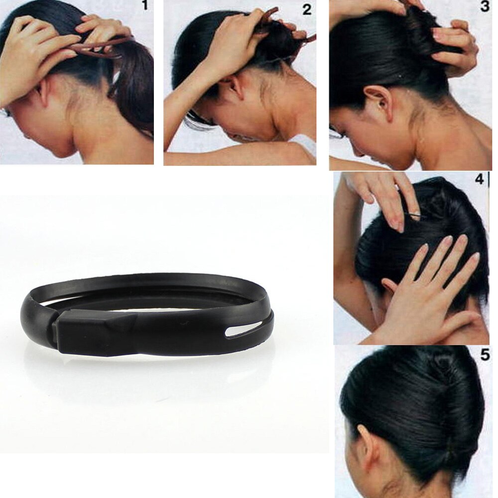 Pinzas para moño de Donut para el pelo, Accesorios de belleza para el cabello, moño francés, 1 ud.