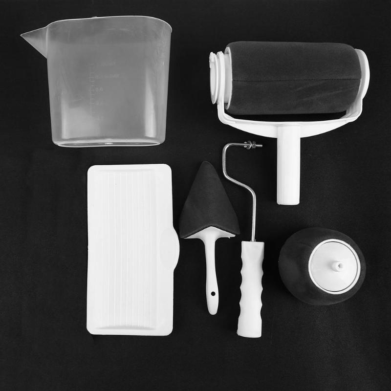 5pcs/set Multi-functional Paint Runner Roller Tool home Office Wall Painting Brushes Roller Paint Brush Set