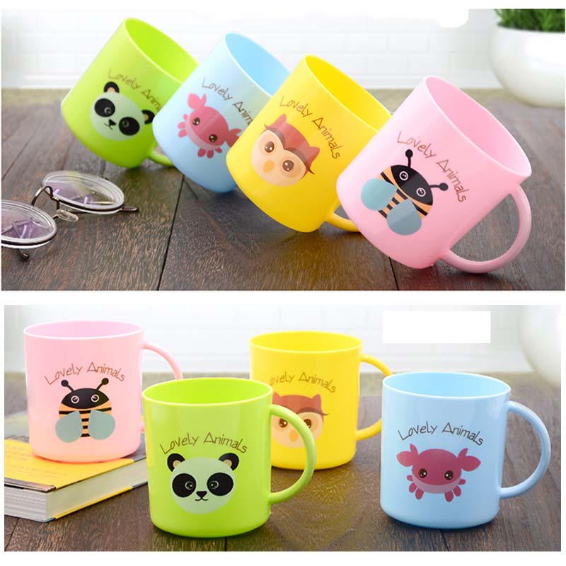 Taza de agua de 200ml para bebé, vaso de alimentación de bebé de Salud Ambiental, vaso de zumo de leche de dibujos animados para niños, 1 ud.