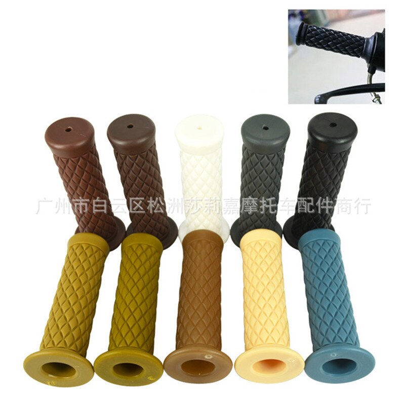9 Kleur Classic Vintage Scooter Handgrepen Cafe Racer Moto Rcycle Handvat Bar Voor Harley Grip Moto Accessoires Moto Rbike stuur