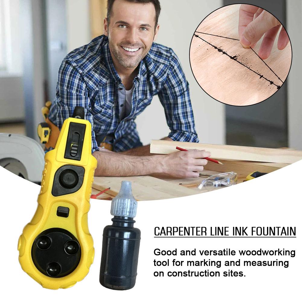 Bouw Inktfontein Scribe Automatische Take-up Houtbewerking Kit Mini Krijt String Marker Reel Callback Tool Lijn I9Z9