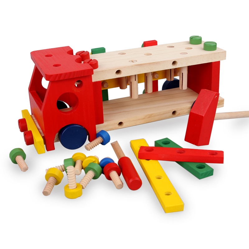 overliggende Rytmisk råd Børns legetøj baby uddannelse trælegetøj demonteri... – Grandado