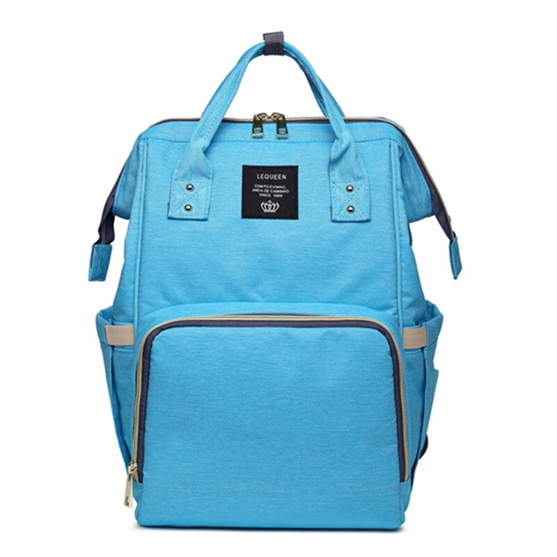 Mochilas para mujer bolsas de pañales para la mamá bolsas de pañales de maternidad de gran capacidad mochila de viaje de Multi-Bolsillo mochilas para mamá: Sky Blue Mummy Bags