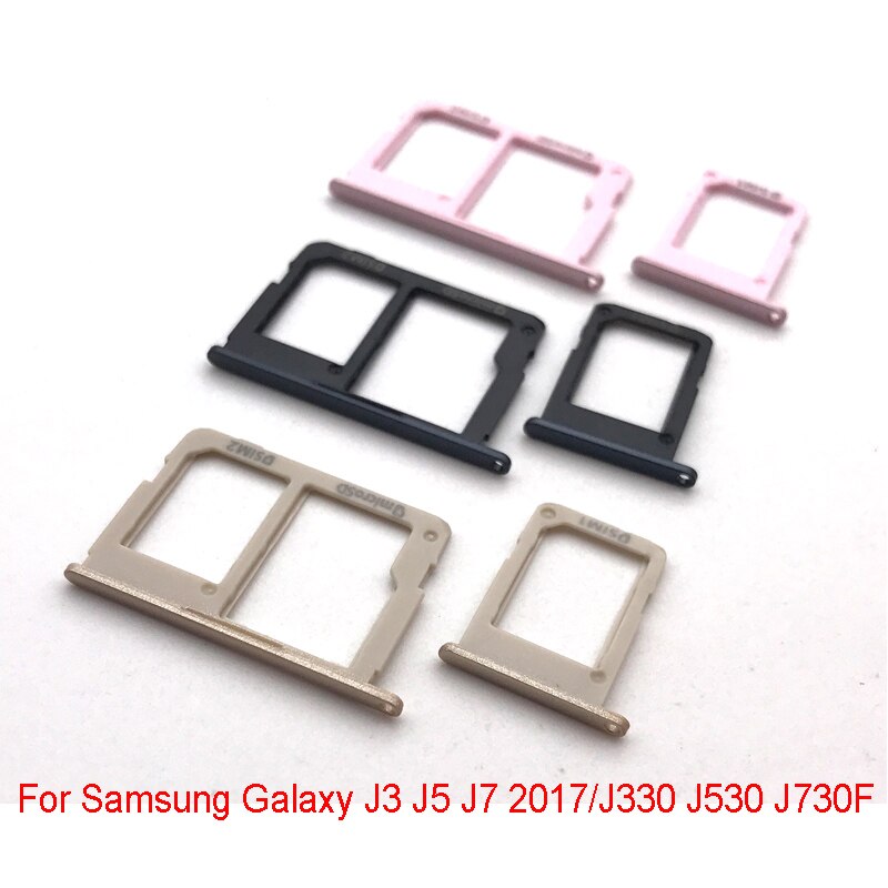 Dual/Single Sim Tray For Samsung Galaxy J3 J5 J7 /J330 J530 J730F SIM Card Slot Holder Replacement Part