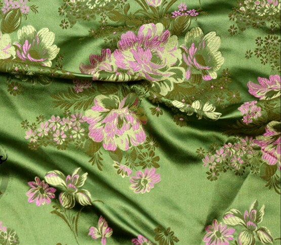 Pæon brokade stof damask jacquard amerikansk stil beklædning kostume polstring møblering tøj stof 75*50cm: G