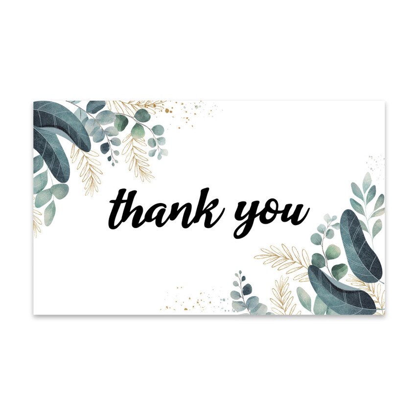 30Pcs/pack Flower thank you for supporting my small business card thank you card Baking cake package decor Wedding Party: A5