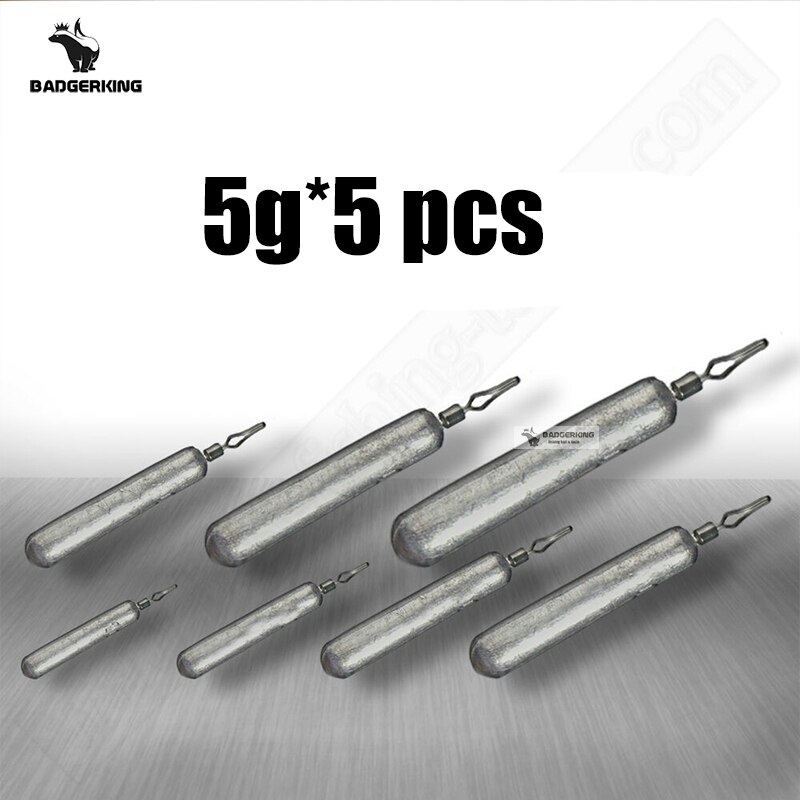 Finess cylinderform koppar dropshot vikt sänke 3.5g 5g 7g 10g 14g 20g blyhagel sänka fiskevikter för fiske: Bly 5g 