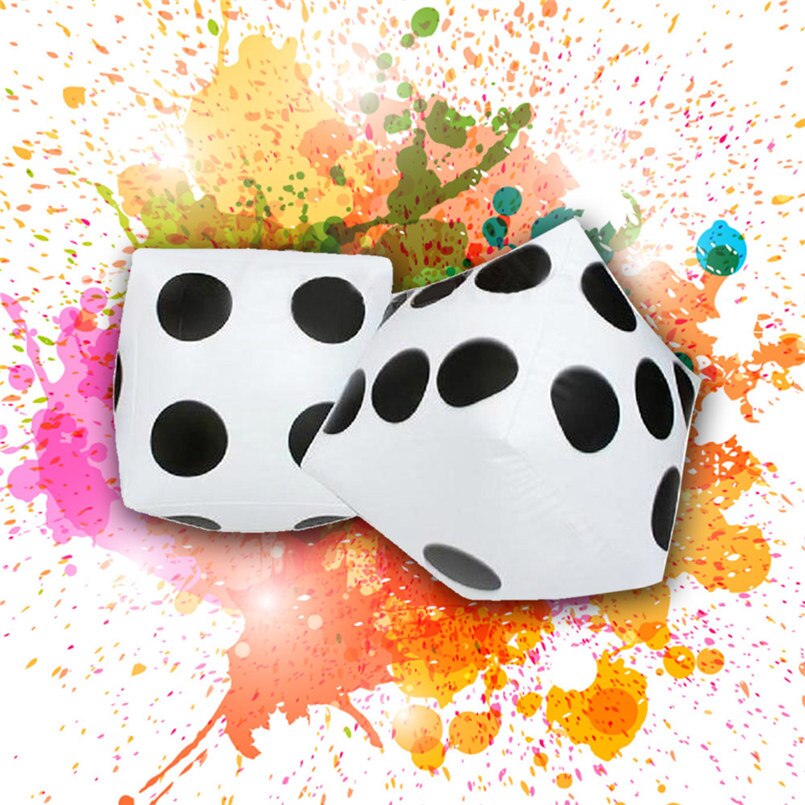 28 Cm X 28 Cm 1 Pcs Jumbo Opblaasbare Dice Casino Party Game Kids Leren Optellen En Vermenigvuldiging Outdoor Groep activiteiten 10