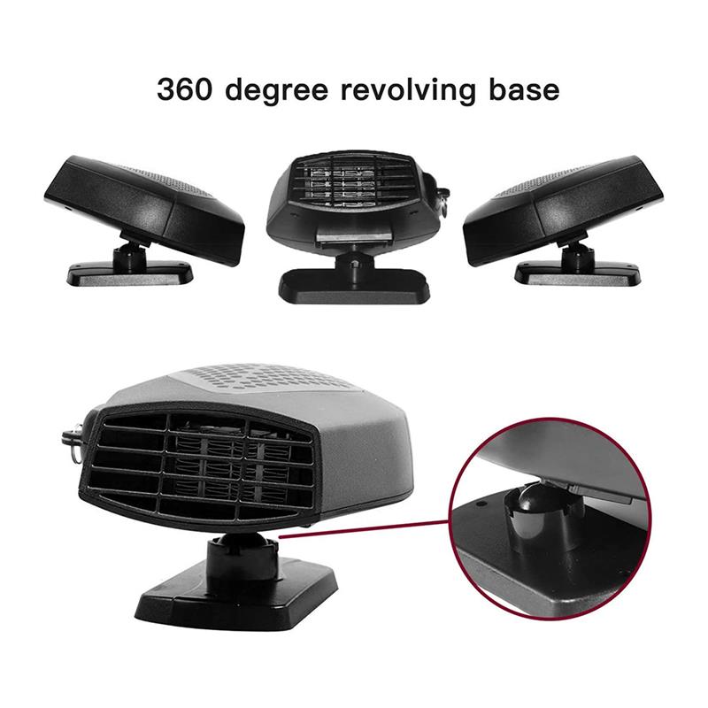 Car Heater Rotated Base Defroster Portable Fast Heating Device Heat Car Heating Fan Dissipation Car Heater