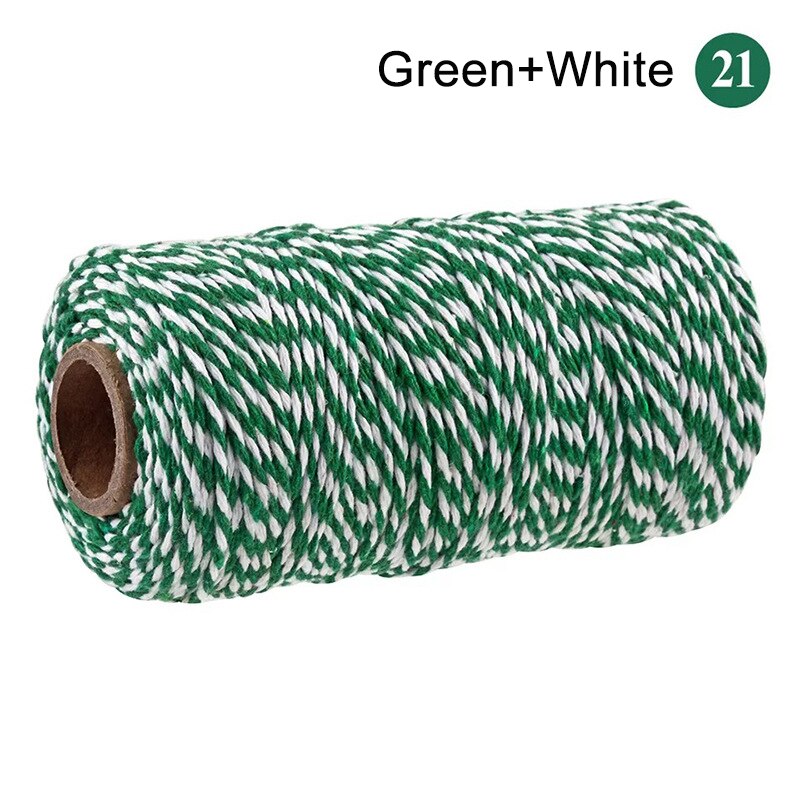 100M/Roll Cotton Cord Baker Twine String Colorful Cotton Craft Twine Home for Textile Packaging Christmas DIY Wedding Decor: Chocolate Color