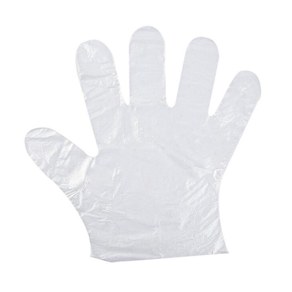 Guantes desechables 100, guantes de Frutas de plástico de comida individual, guantes transparentes de PE respetuosos con el medio ambiente para restaurante o barbacoa, accesorios de cocina y jardín guantes plastico: Default Title