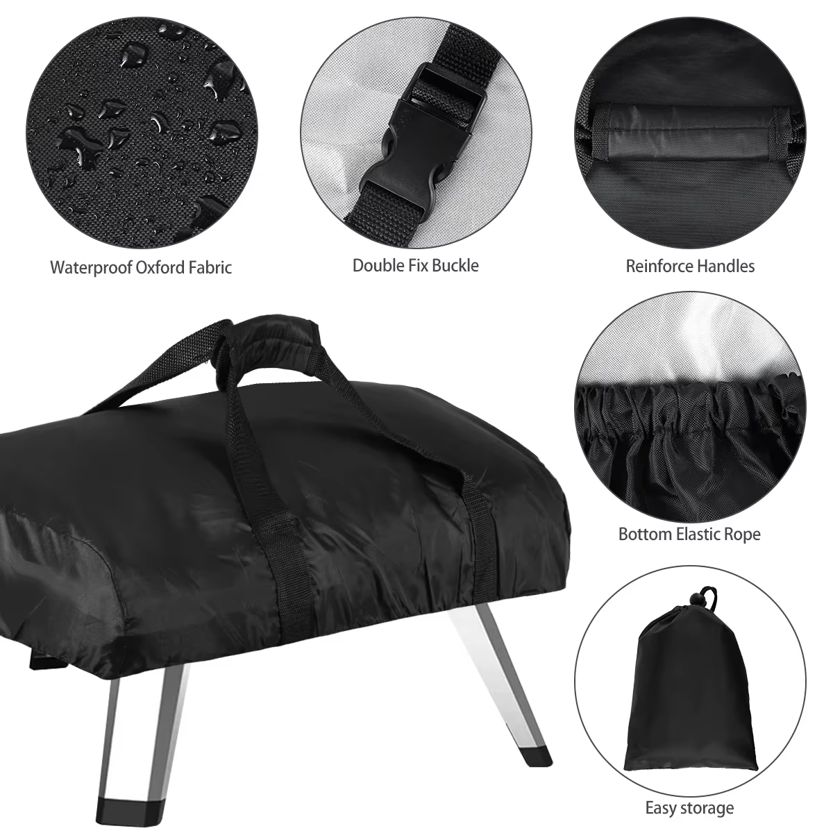 Pizza Oven Cover voor Ooni Koda 12 16 420D 600D Oxford Stof Waterdichte Pizza Oven Stofdichte Cover voor Ooni Koda BBQ Accessoires