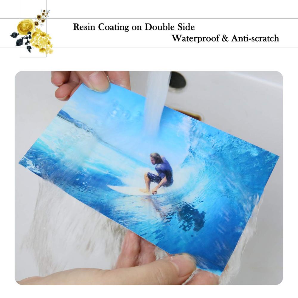 Papel fotográfico brillante A3, 50 hojas, impermeable, para impresora de inyección de tinta, fotografía de boda