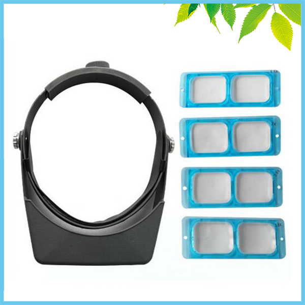 1.5X 2X 2.5X 3.5X Optivisor Headset Watchmaker Repair Magnifier Head Wearing Magnifying Glass Headband Eye Loupe