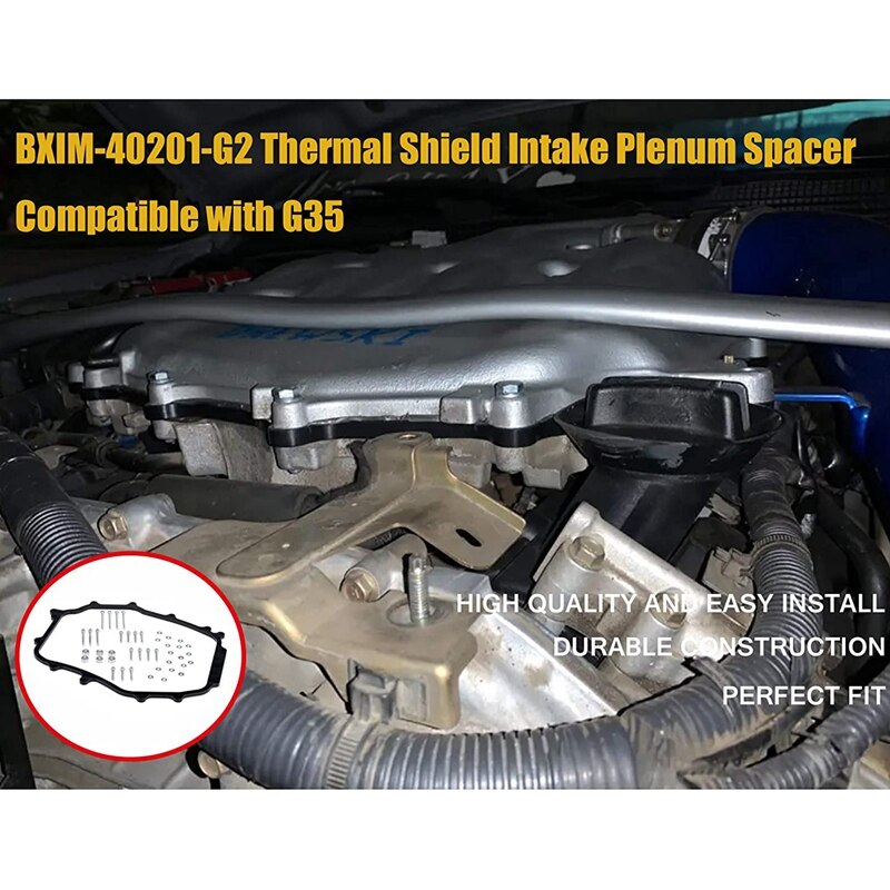 Blox Racing Gen2 5/8 Hypertemp Plenum Spacer For Nissan 350Z / Infiniti G35 VQ35DE