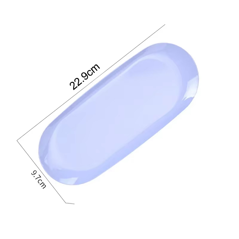 Bandeja de almacenamiento de cosméticos de acero inoxidable, placa para manicura, pinzas, cortaúñas, contenedor de bolígrafos, herramientas cuadradas para uñas postizas: Chocolate