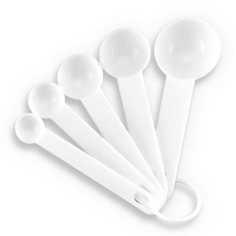 Kitchen Measuring Spoons 5/10pcs Teaspoon Coffee Sugar Scoop Cake Baking Flour Measuring Cups Kitchen Cooking Tools: 5pcs Spoon-2