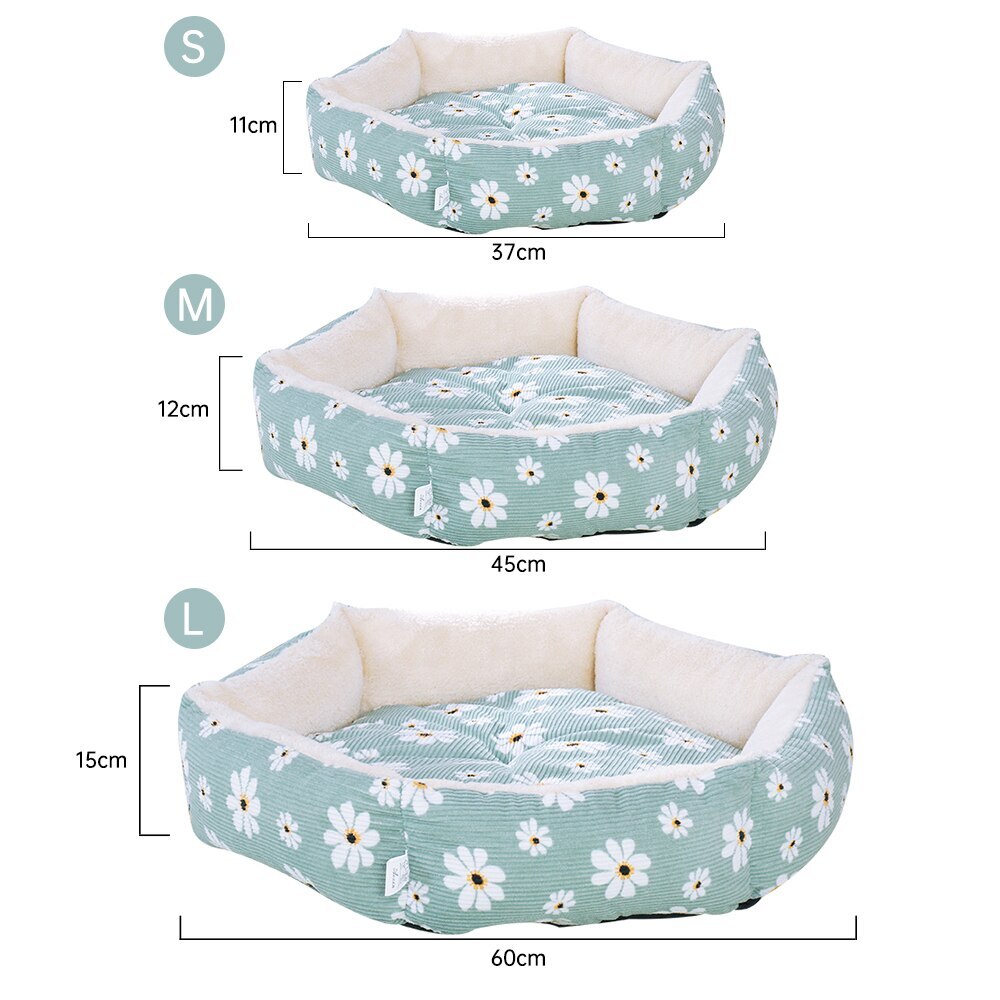 Hexagon Cat Bed Dog Pet Beds For Medium Small Pillow Dog Bed Warming Kennel Washable Pet Floppy House