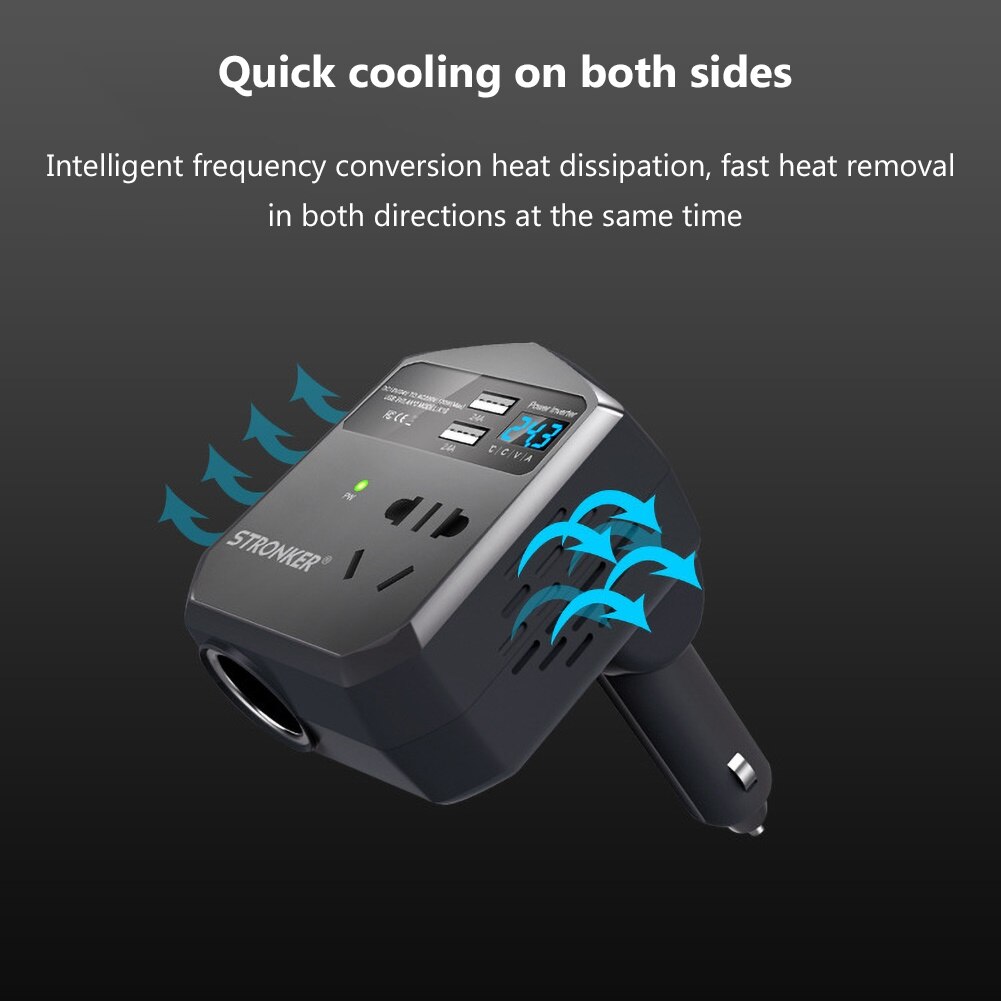 Universal 12V/24V to 220V Power Supply Socket Car Power Inverter Transformer Voltage Converter Transformer