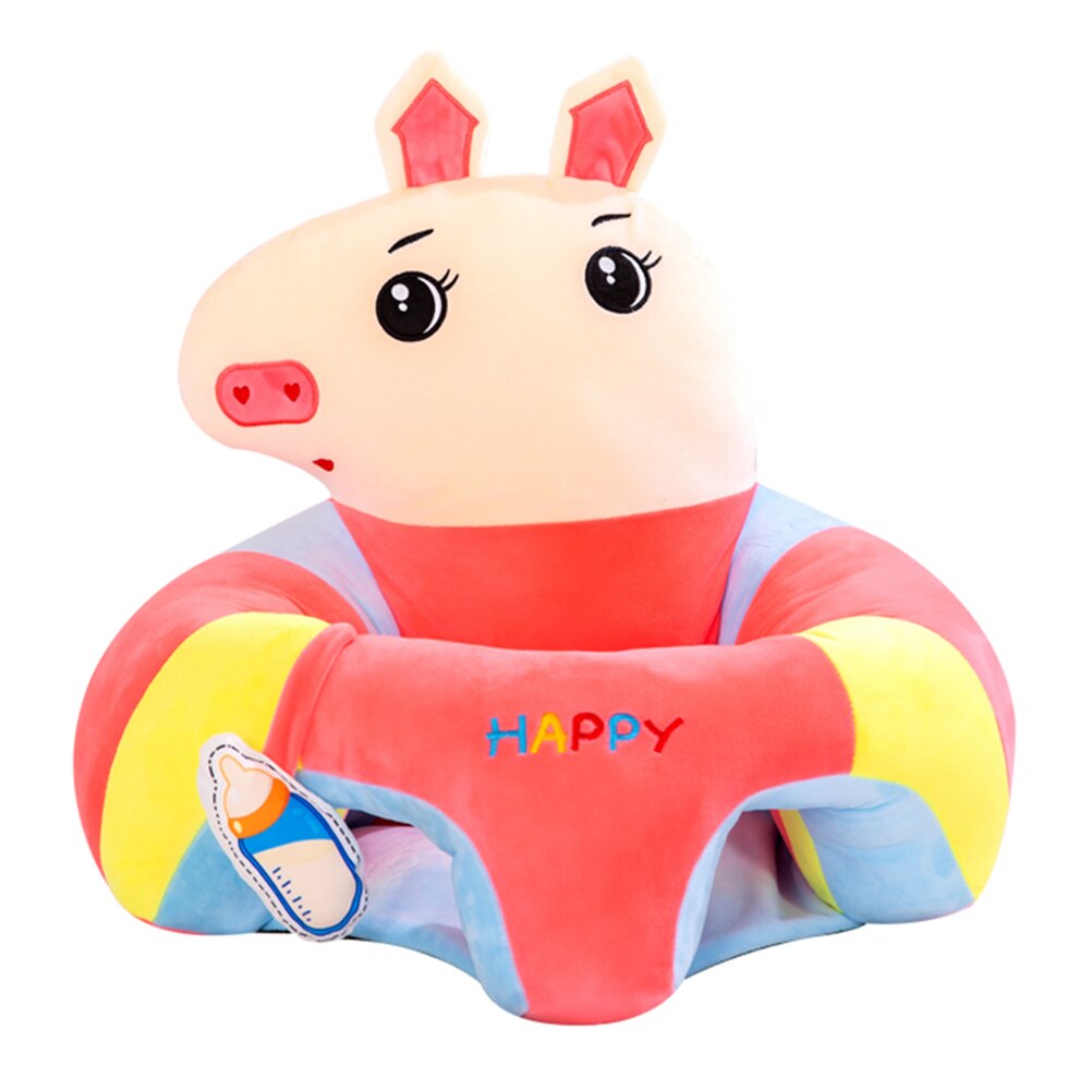 Cartoon Dier Baby Sofa Cover Leren Sit Stoel Case Zonder Katoen Opgeblazen Geen Vulling: B
