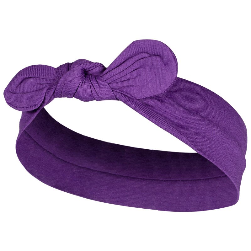 Bandeau Turban en coton avec nœud élastique pour femmes, 2022: FG105-4