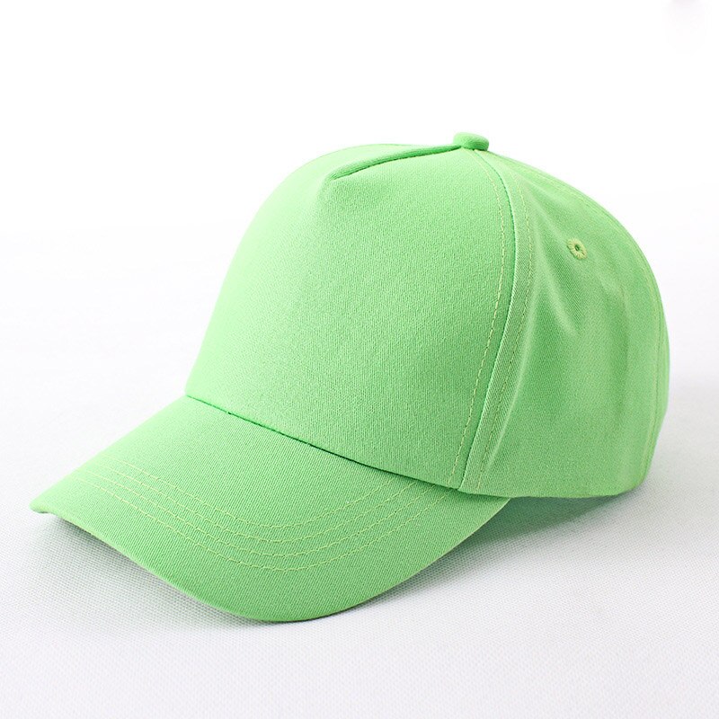 Women Hat Baseball Cap Men Solid Color Hats Casual Unisex Print Embroidery Cotton Snapback Tennis Caps: green