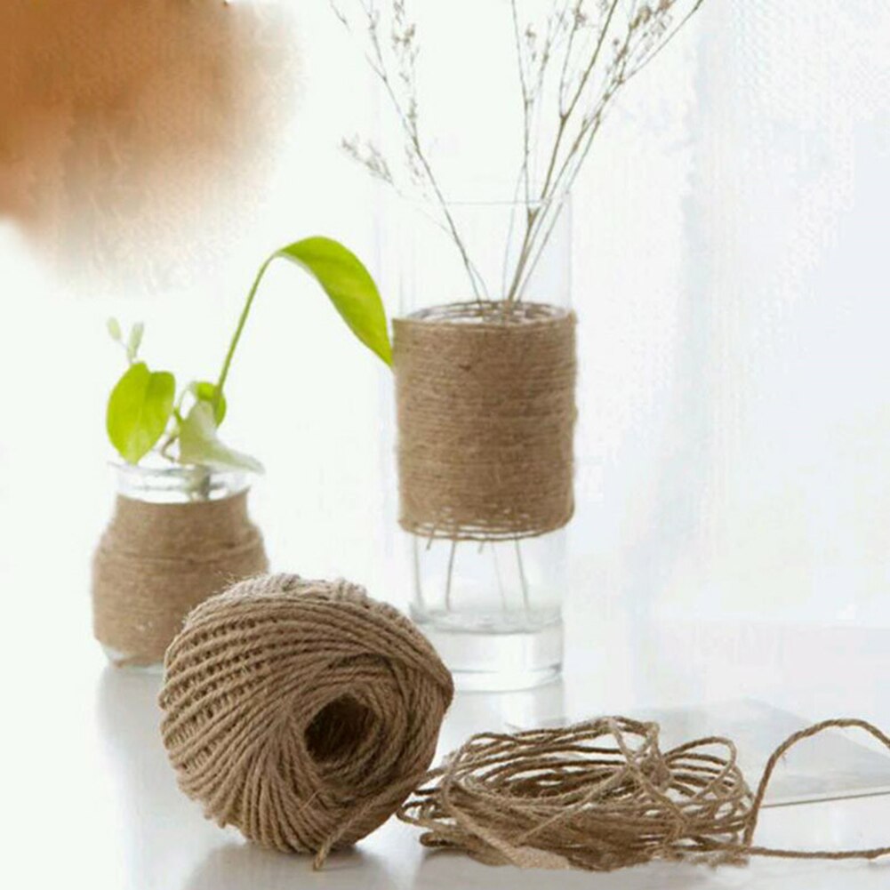 1 Roll DIY Decoration Twine Hemp Rope Packing Rope Scrapbook Party Supply Packing Strings Christmas Event & Party Supplies