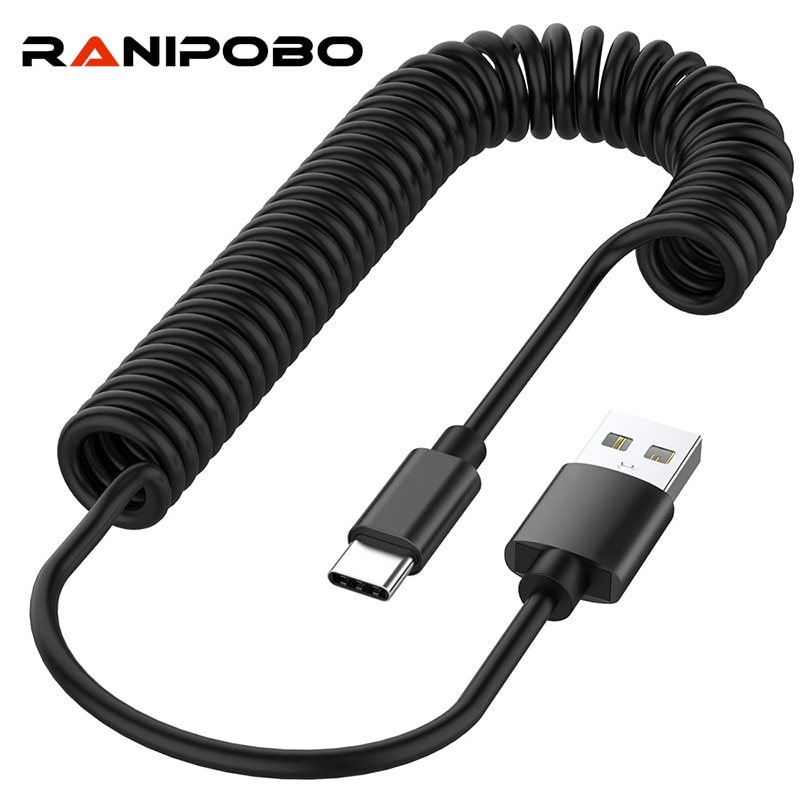 2,4 EINE Frühling USB Kabel Mikro USB Typ C Schnelle Ladekabel USB C praktisch-ladegerät Kabel Microusb Cabo Für samsung S8 Xiaomi Huawei