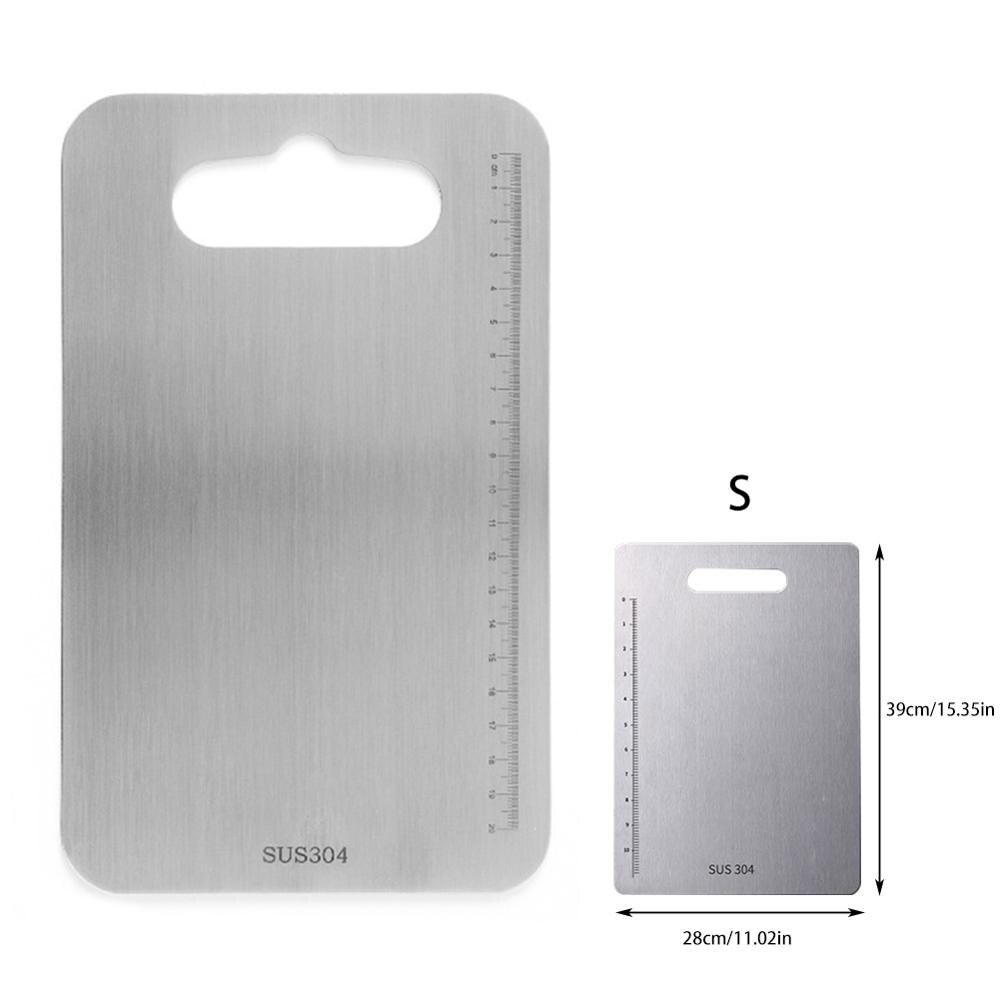 Tccydm Tagliere in Acciaio Inox, 2 Pezzi Tagliere Da Cucina Acciaio, Tagliere in Titanio Multifunzione, cutting board, senza BPA, Antibatterico e