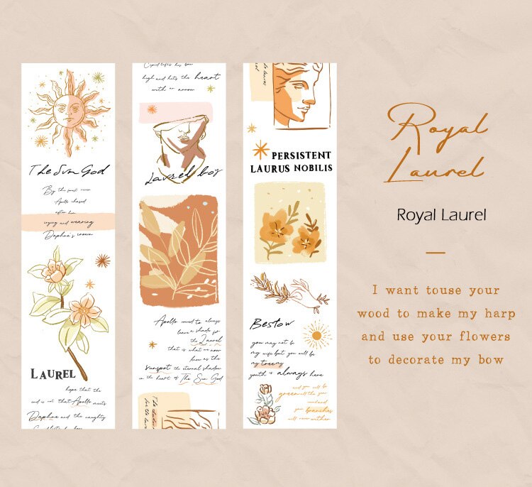 30mm*3m Kawaii Cute Swan Lake Garden Washi Tape Stickers Scrapbooking Masking Tapes School Office Supplies Bullet Journal sl2878: royal laurel