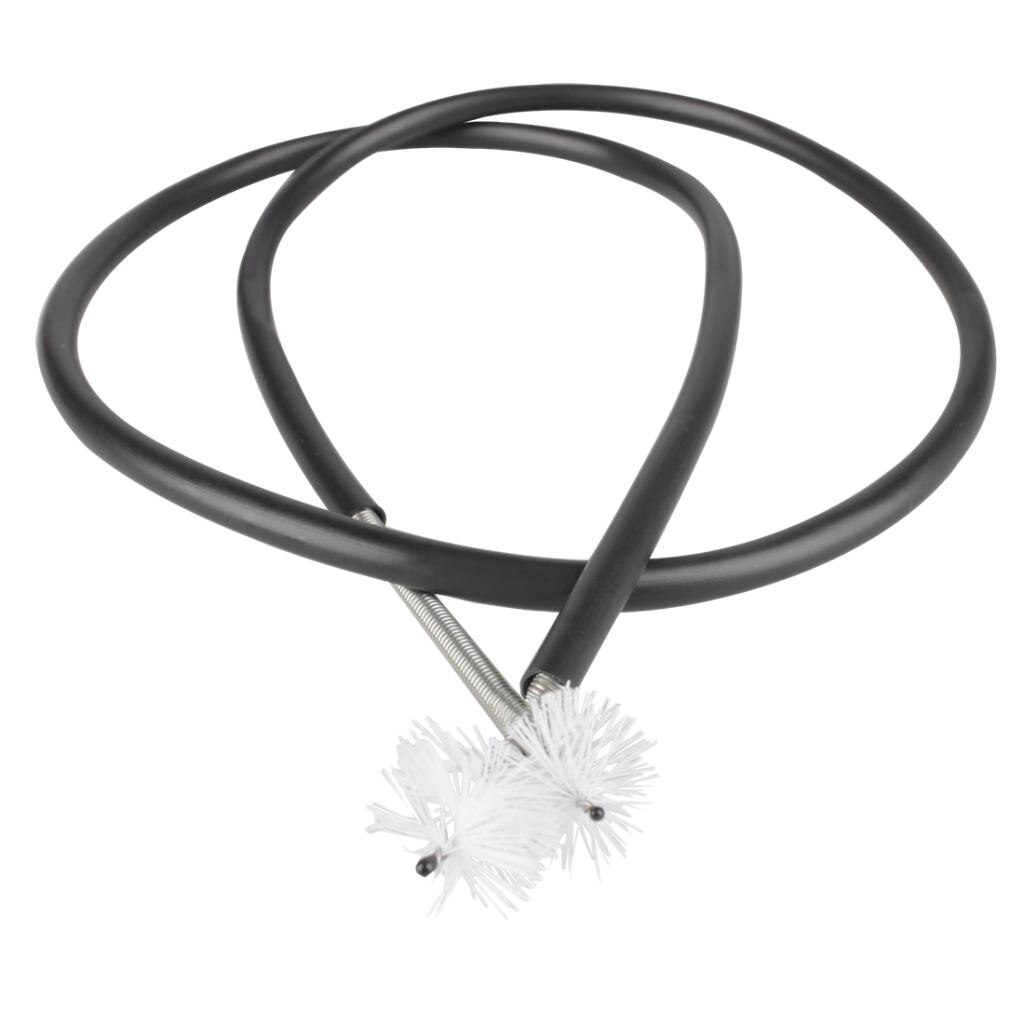 Practical Metal Rubber Trumpet Trombone Cleaning Brush Black 1073mm/42.24inch