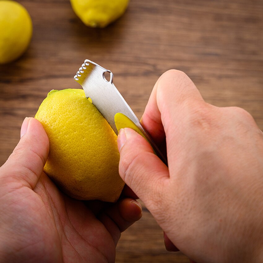 3-in-1 Stainless Steel Lemon Zester Citrus Grater Kitchen Bar Gadget Multi Stainless Steel Blade Grater Zesters Kitchen