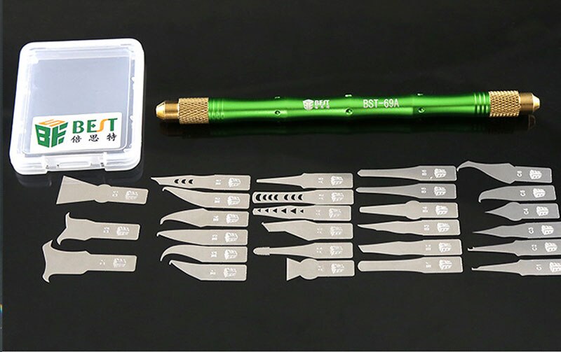 Bst -69a 27 messen hobby snijmes diy snijmes sloop cpu reparatie model reparatie gereedschap: Groente