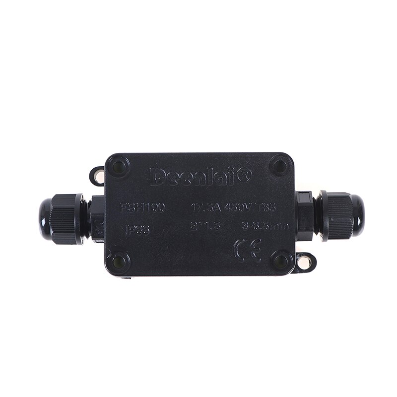2 Way IP66 Outdoor Waterproof Cable Connector Junction Box With Terminal 450V Grandado