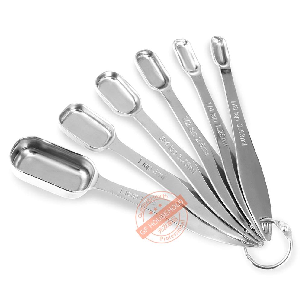 8-tlg Messbecher-Set Edelstahl - Gravierte Maße, Stapelbar Für Küche & Backen