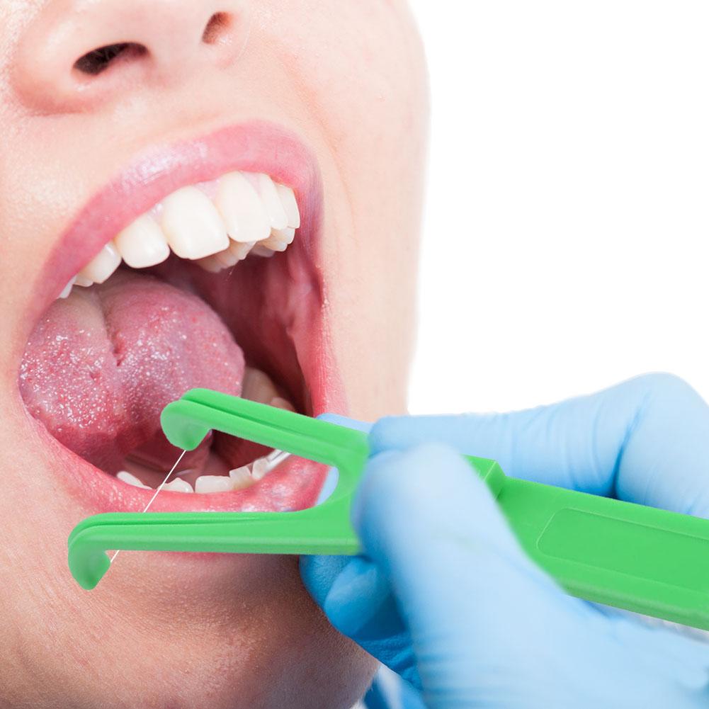 Dental Floss Flosser Y Shape Handle Interdental Teeth Cleaning Stick Tools Aid Oral Hygiene Toothpicks Cleaner Safety Oral Care