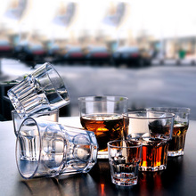 Klassieke Gehard Materiaal Clear Glazen Bekers voor Drank en Geesten Sap Water Kopjes Soda Melk Bier Wijn Cup Bar Club party Cup