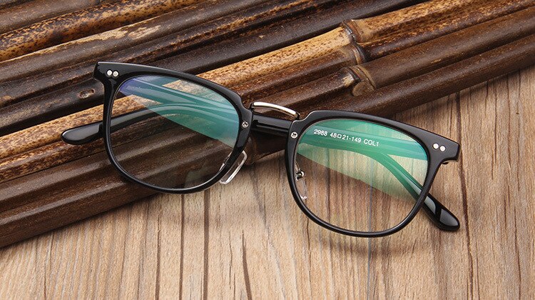 Clear Lens Glasses Men's Glasses Frame Square Optical Eyewear Retro Transparent Myopia Prescription Eyeglasses Frame