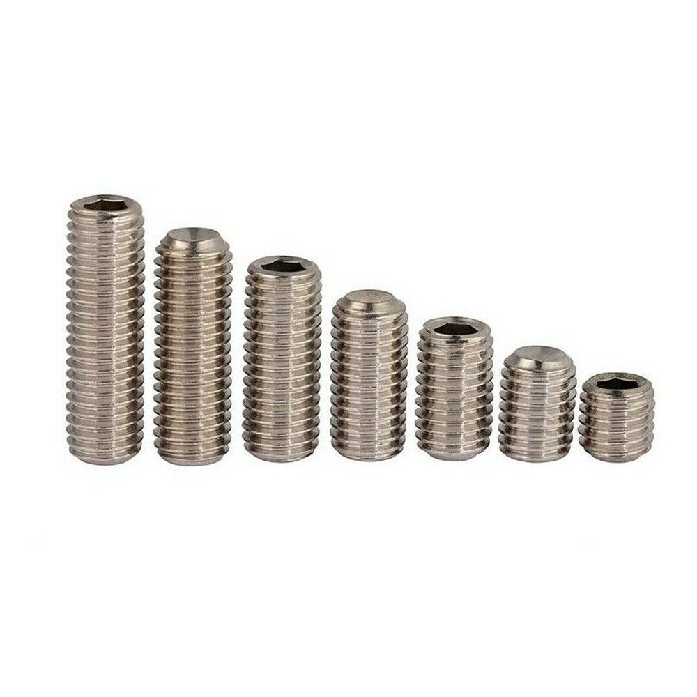 316 stainless steel concave end set screw / hexagon socket headless screw M3-M10