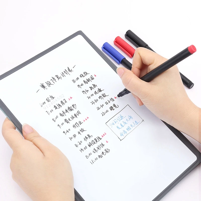 4/8 Stuks Uitwisbare Whiteboard Pen 0.5 Mm Fijne Punt Zwart/Blauw/Rood Schoolbord Marker School kantoor Kunst Schrijven Briefpapier Leraar