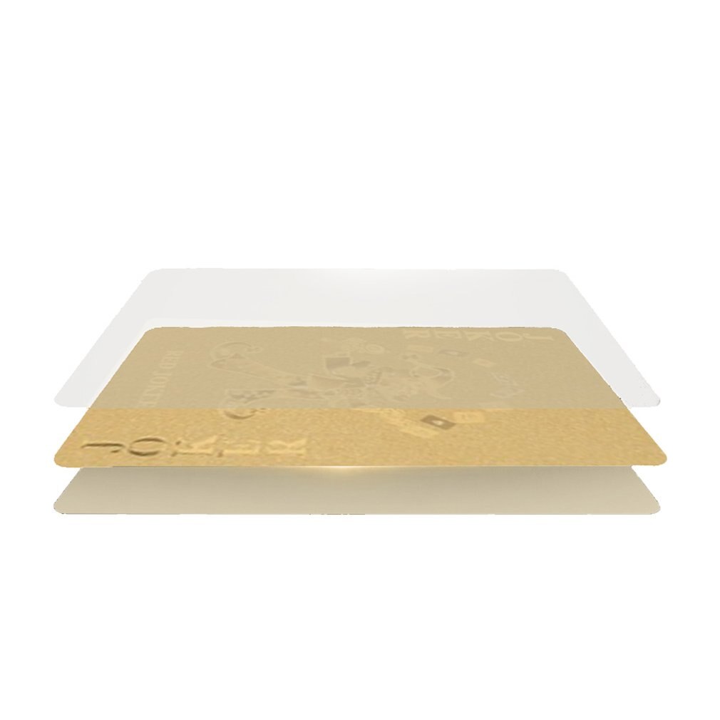 Waterproof Gold foil Poker Cards plastic Gold Collective Playing Cards