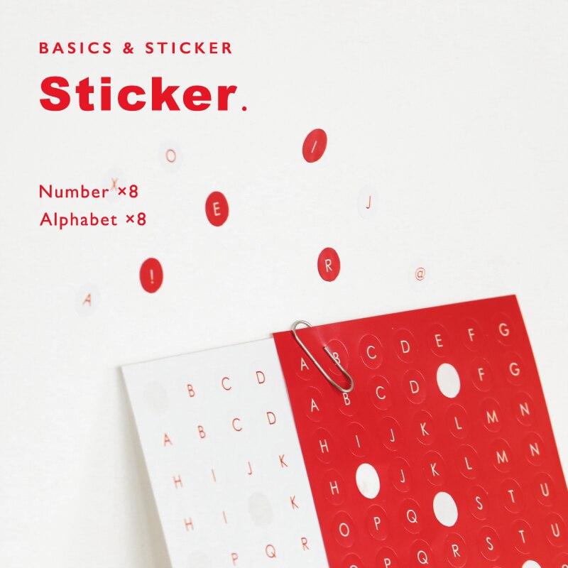 Journamm 960pcs Number and Letter ABC Scrapbook Album Photo Wall Journal Project Making Happy Card Decoration Sealing Stickers